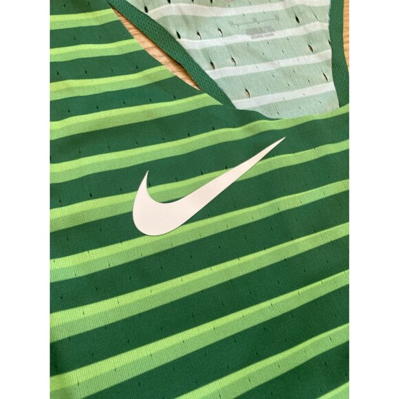 Nike Pro Elite Track Field Green Running Singlet CU9996-302 Womens Size Medium - Picture 5 of 7